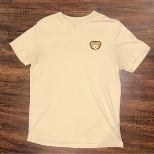 Denim & Flower Cream Short Sleeve Tee